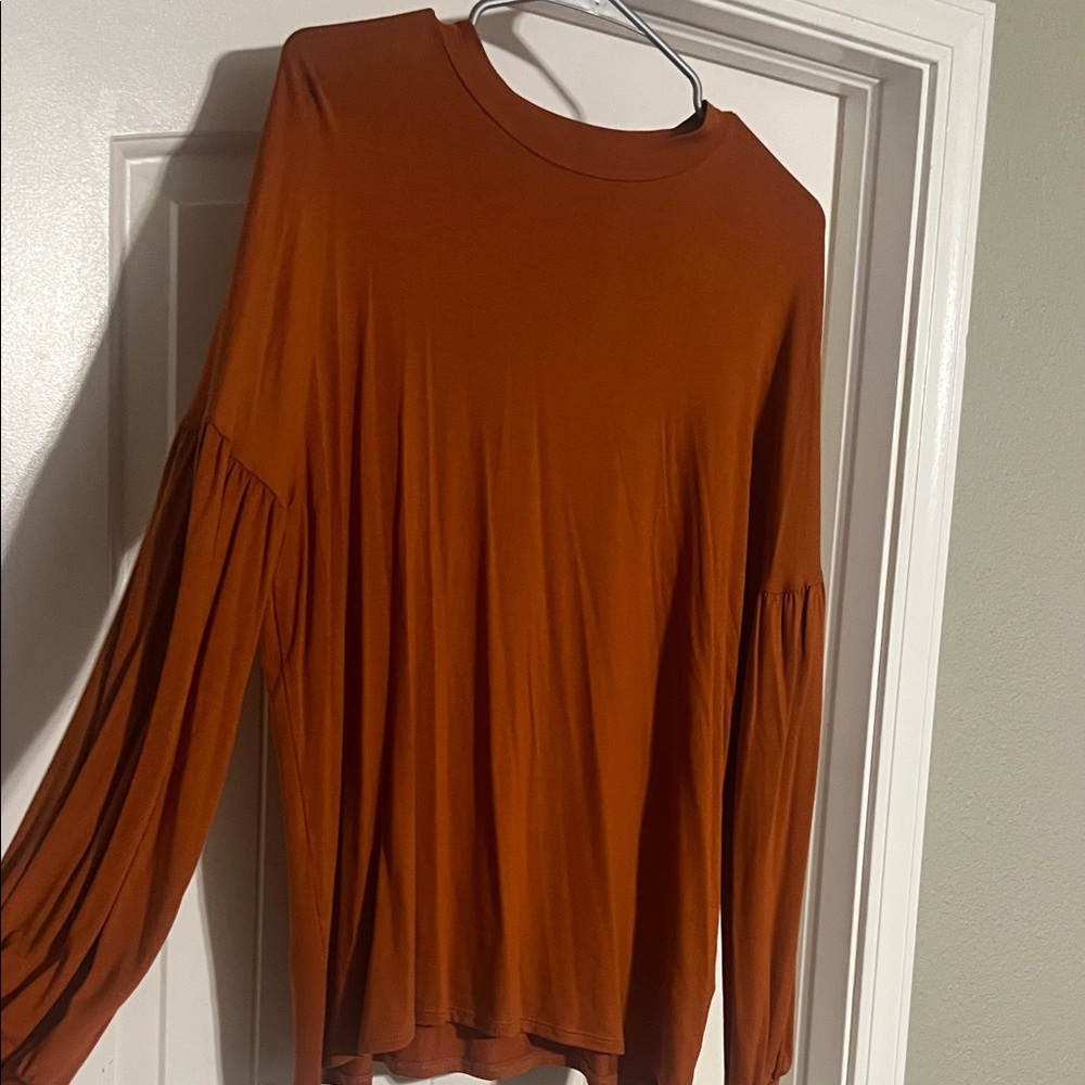 Women's Rust Blouse - Picture 2 of 2